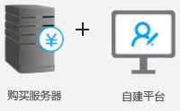 购买服务器+自建平台